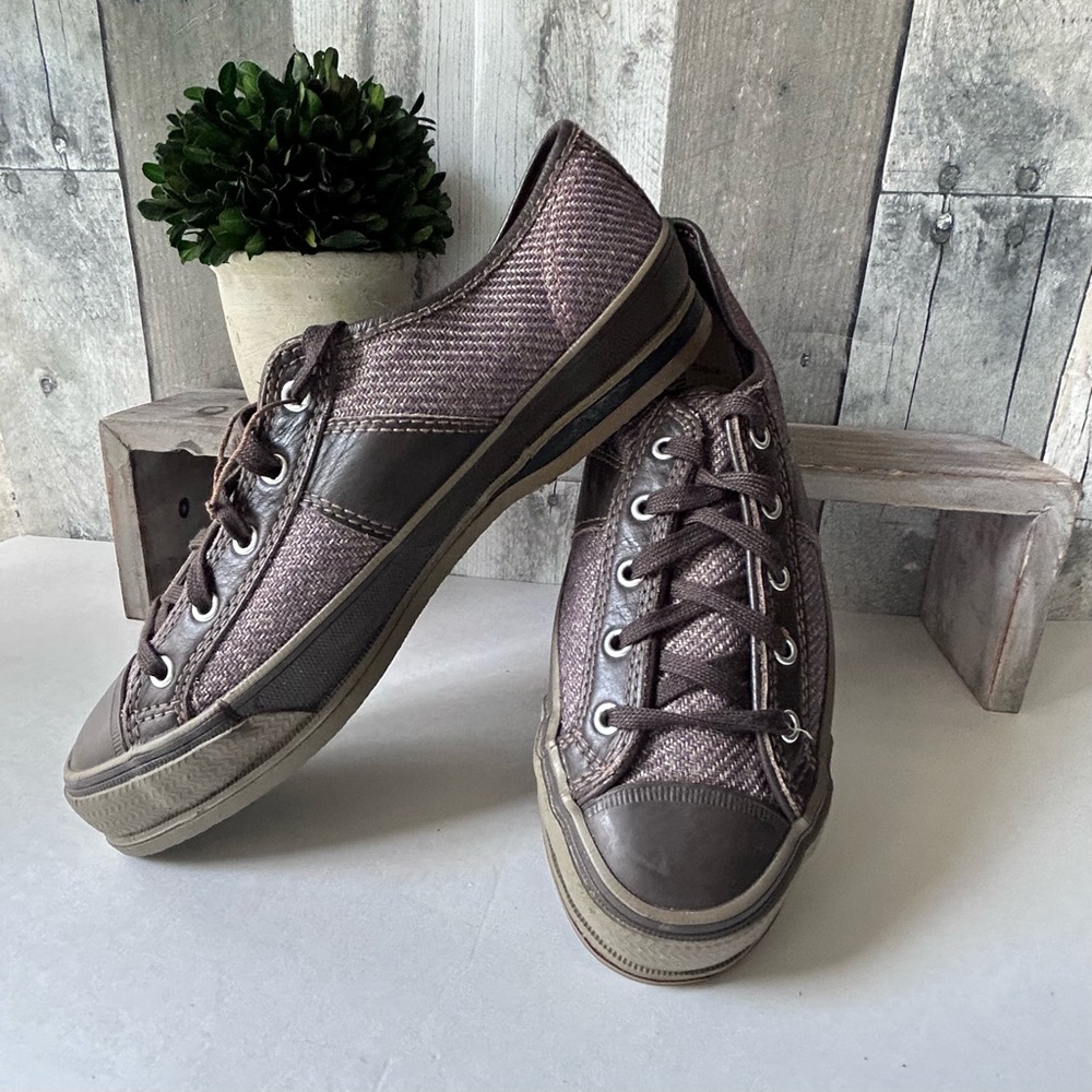 🌴P.F. Flyers Brown Retro Unisex Sneakers Posture Foundation